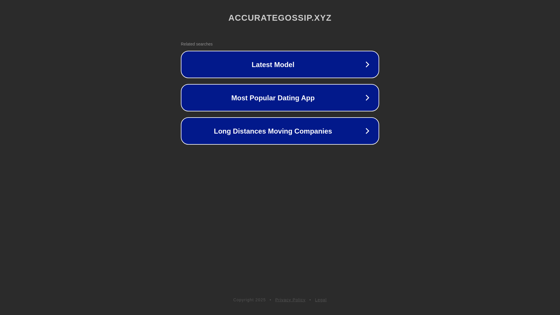 website screenshot of https://accurategossip.xyz/