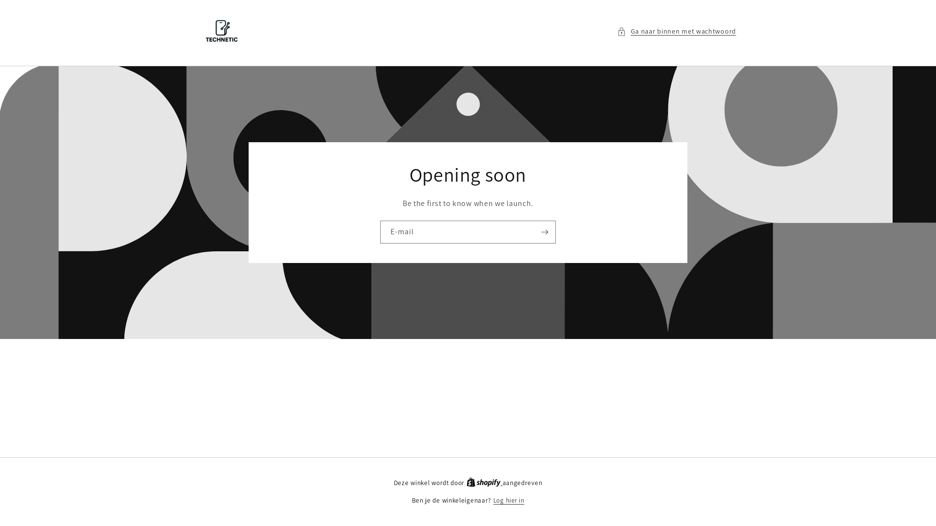 website screenshot of https://technetic.be/