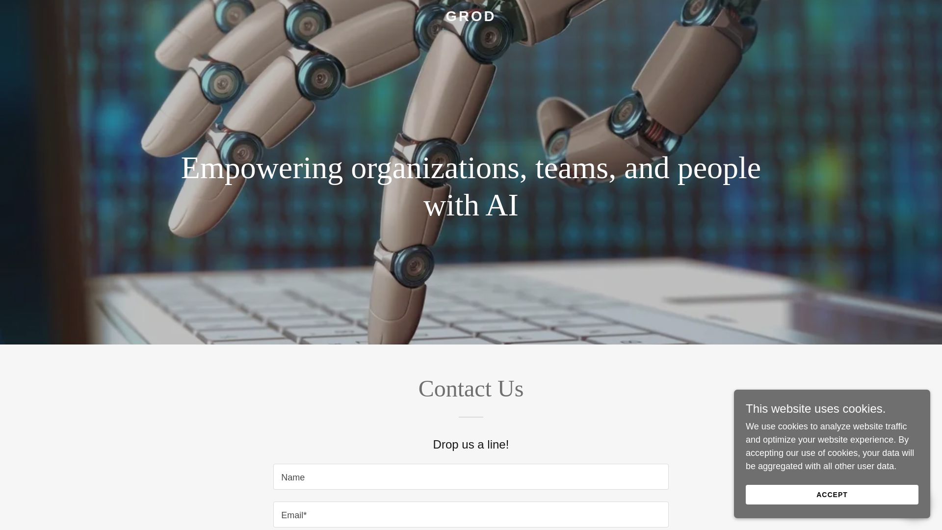 website screenshot of https://grodpods.com/