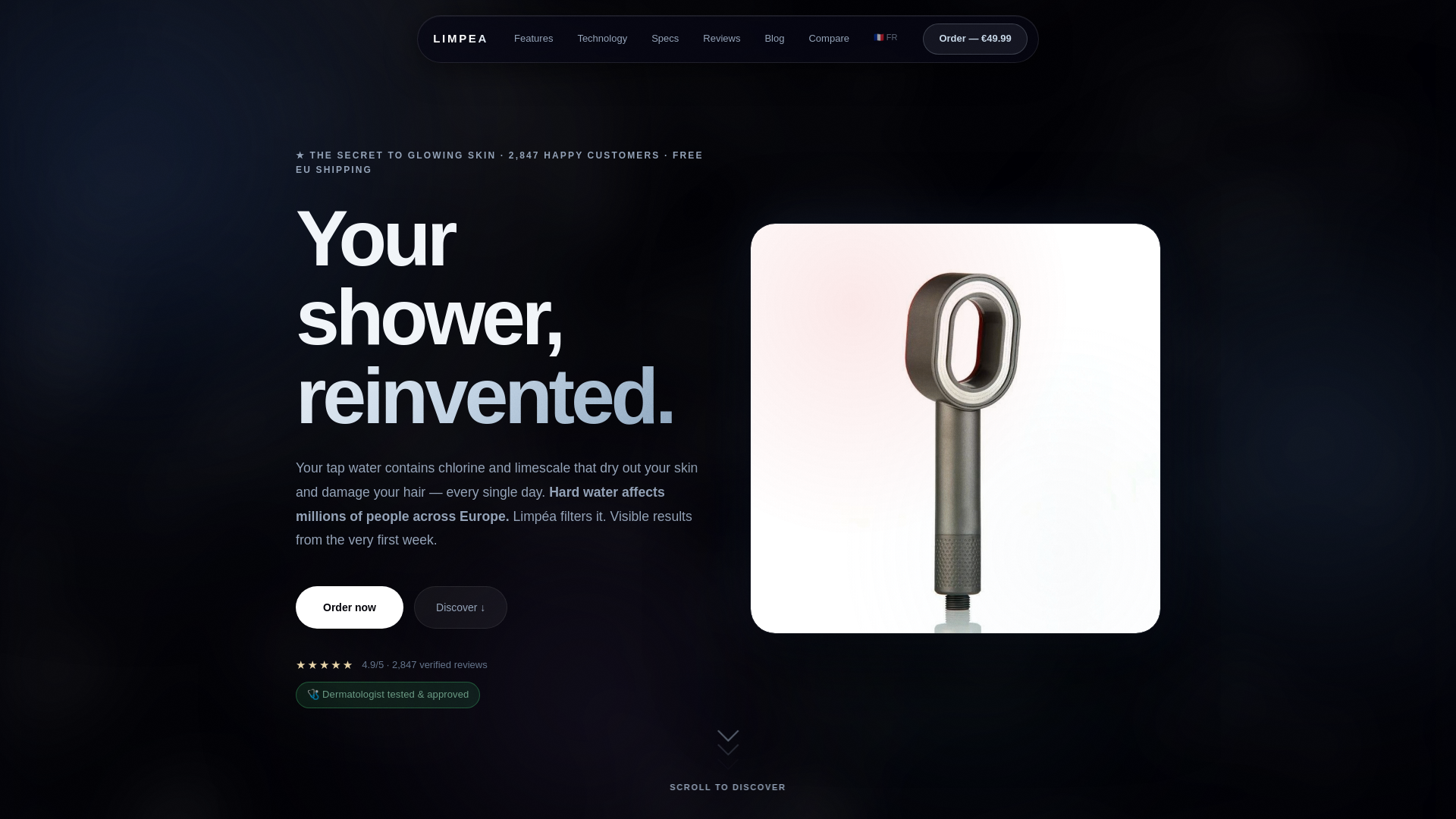 website screenshot of https://limpea-store.com