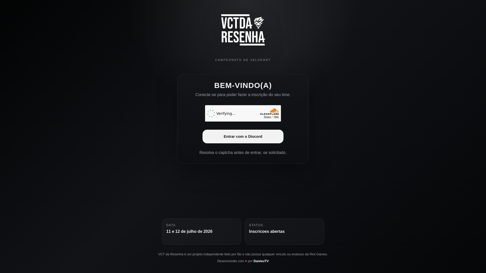 website screenshot of https://vctresenha.fun