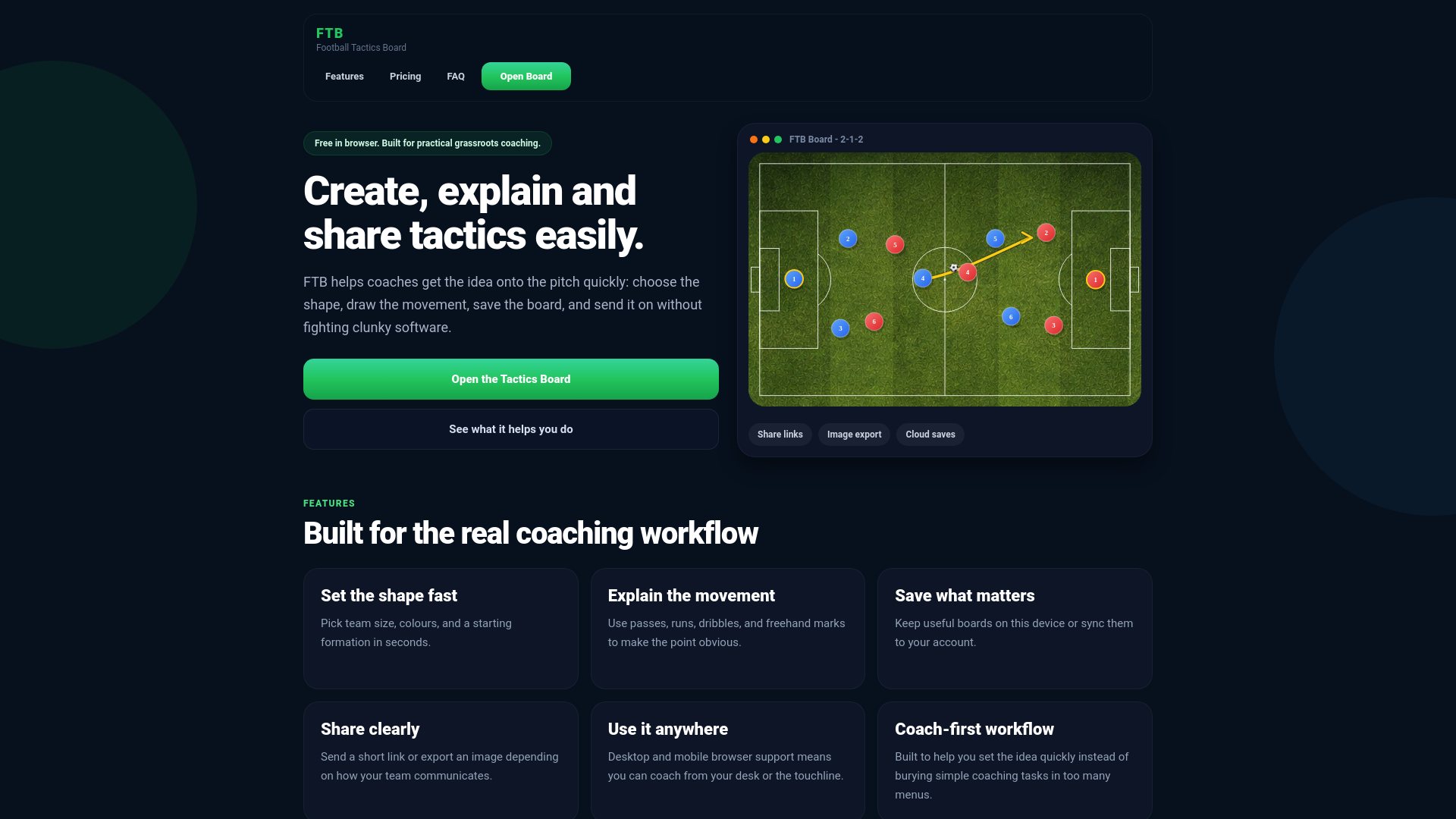 website screenshot of https://ftb-football-tactics-board.pages.dev/