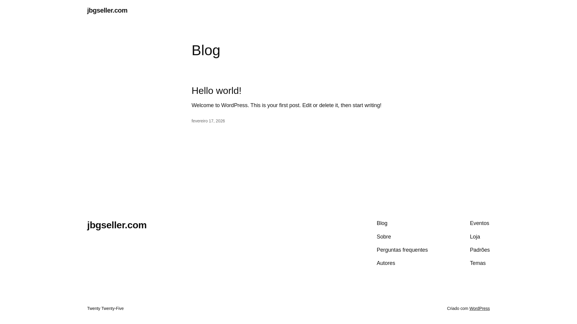 website screenshot of https://jbgseller.com/