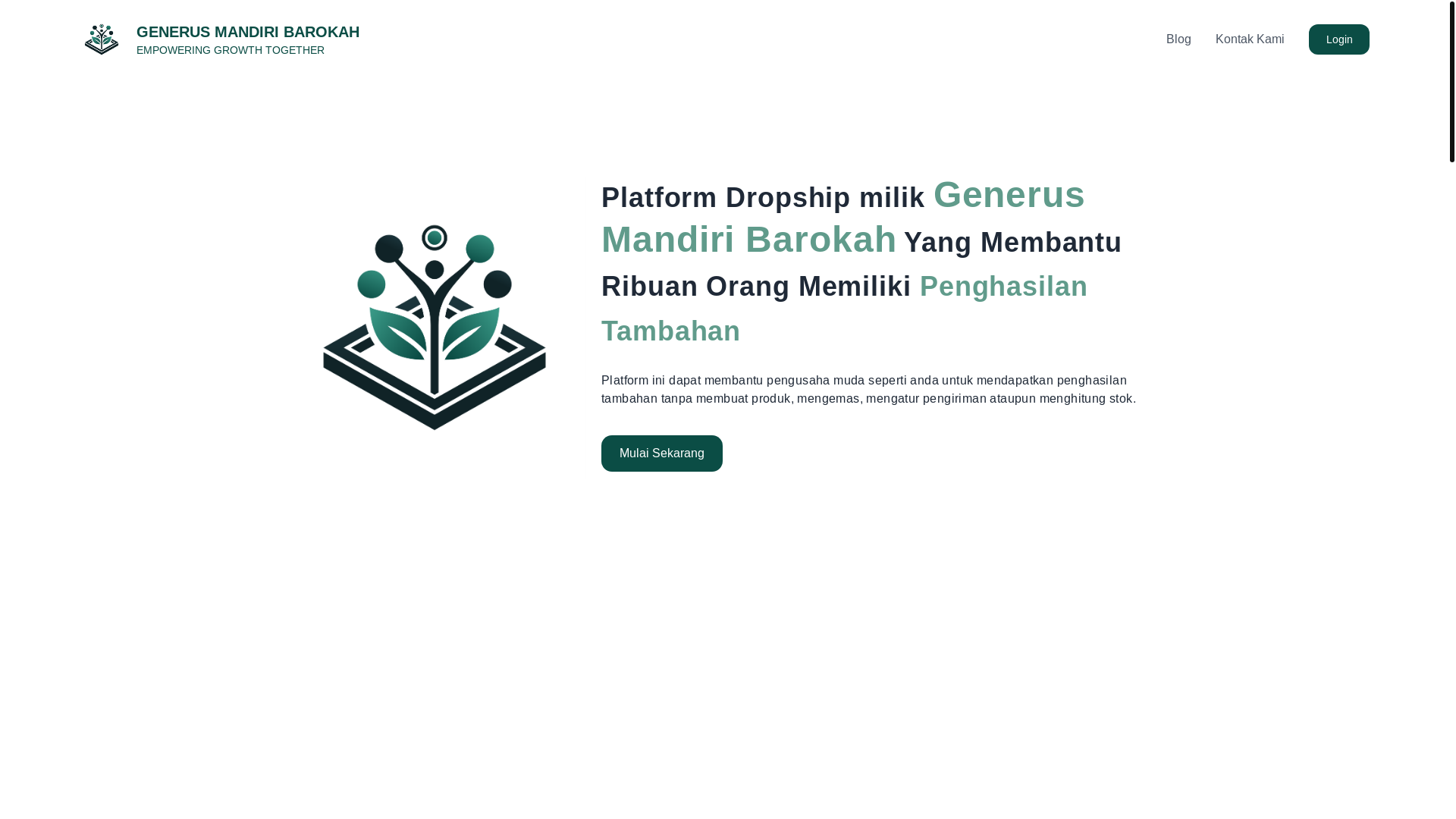 website screenshot of https://generus-mandiri-barokah.pages.dev/
