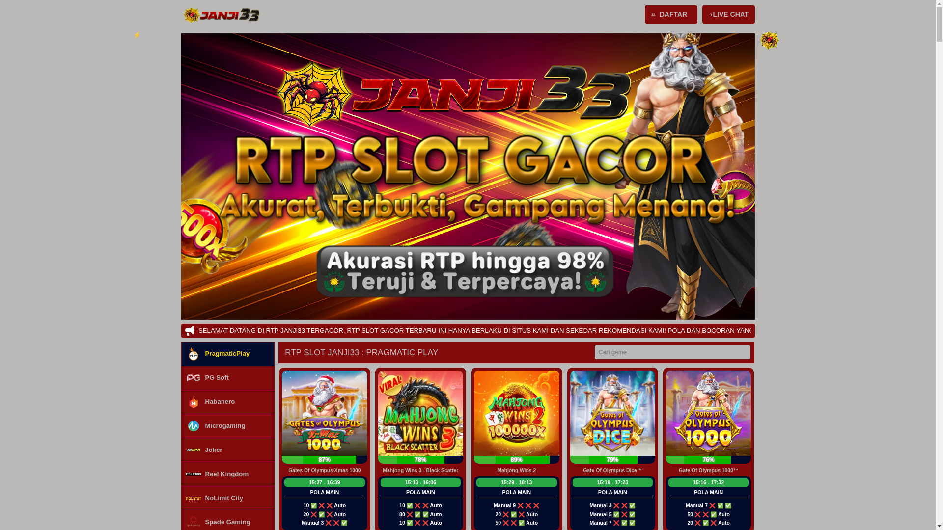 website screenshot of https://rtp-janji33.shop/