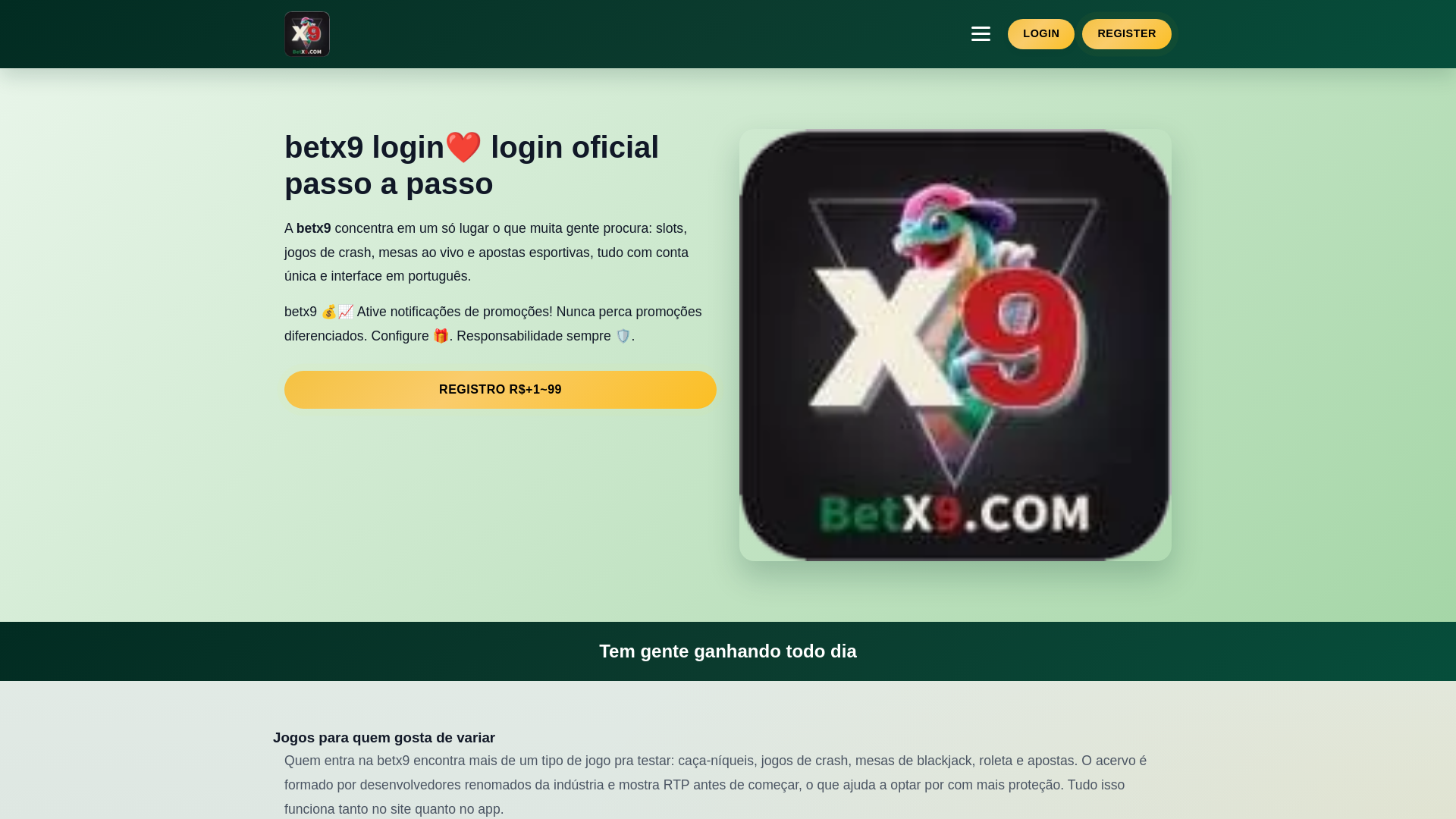 website screenshot of https://betx9t3.com/