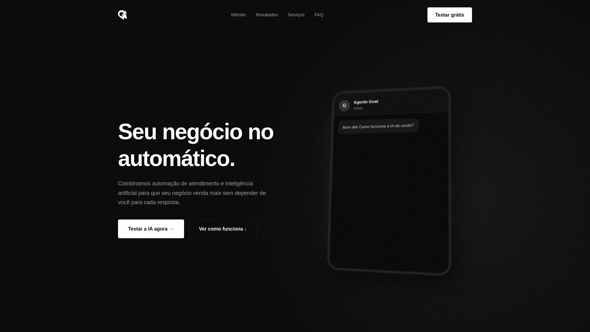 website screenshot of https://assessoriagoat.com.br