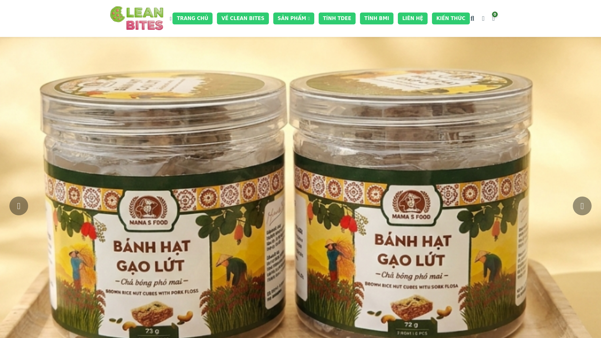 website screenshot of https://cleanbites.com.vn/