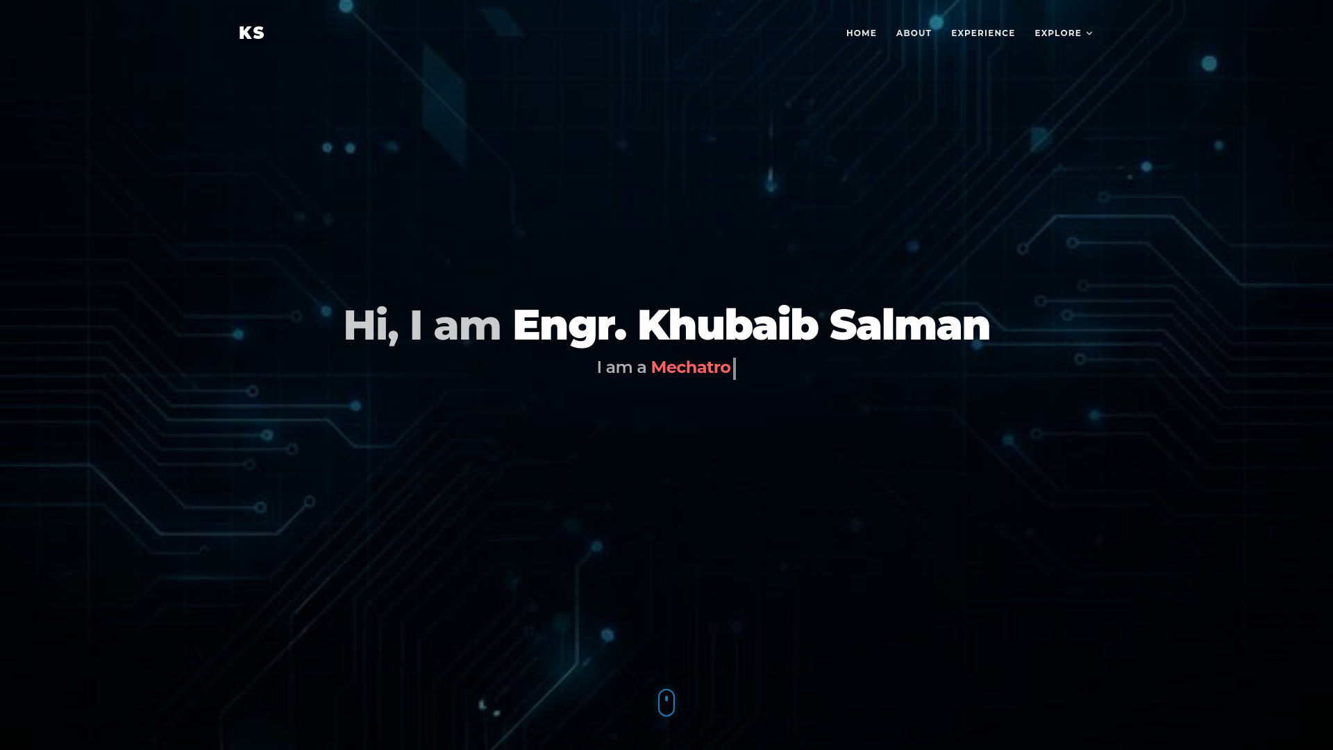 website screenshot of https://khubaibsalman.com/