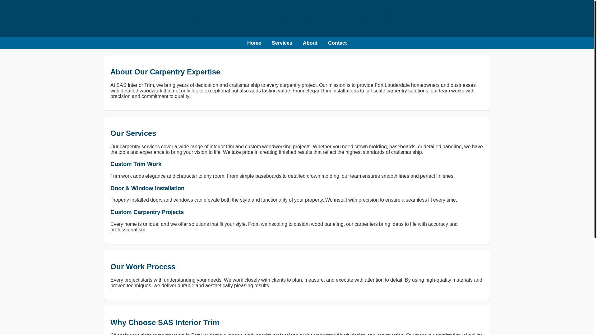 website screenshot of https://expert-carpentry-services-fort-lauderdale-fl.pages.dev/