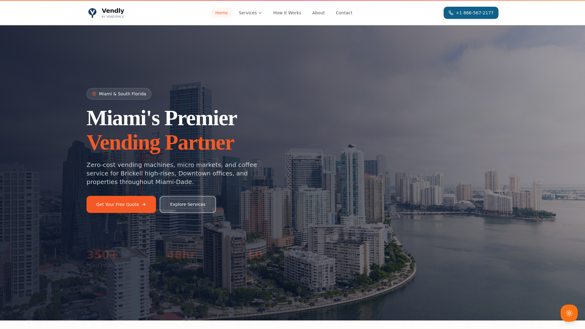 website screenshot of https://vendlyflorida.com/