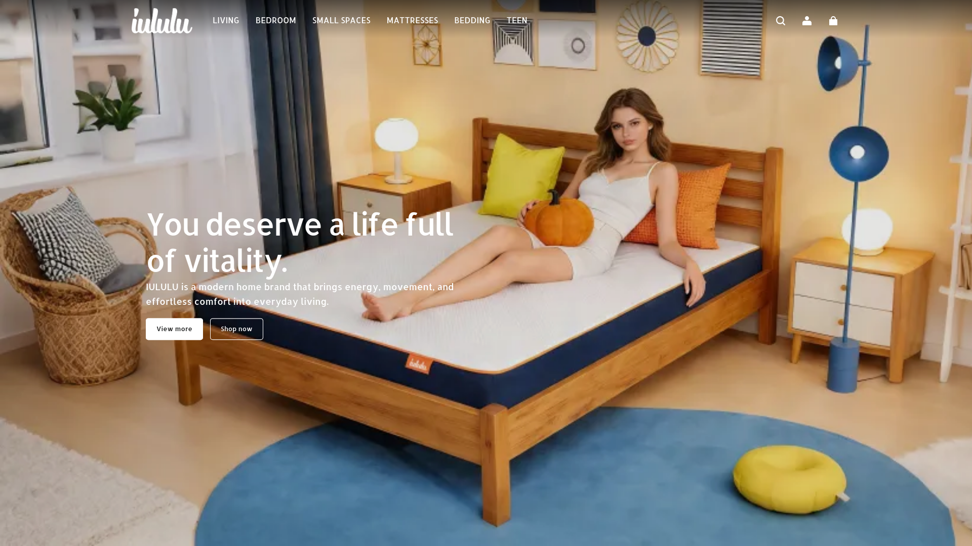 website screenshot of https://iululu.com/