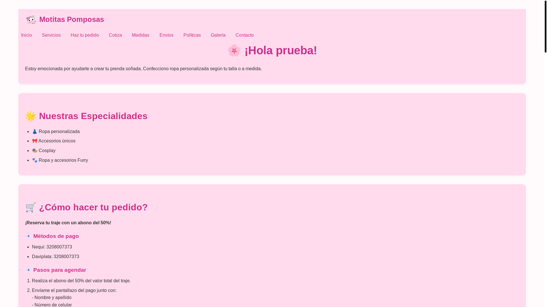 website screenshot of https://test-motitas.pages.dev/
