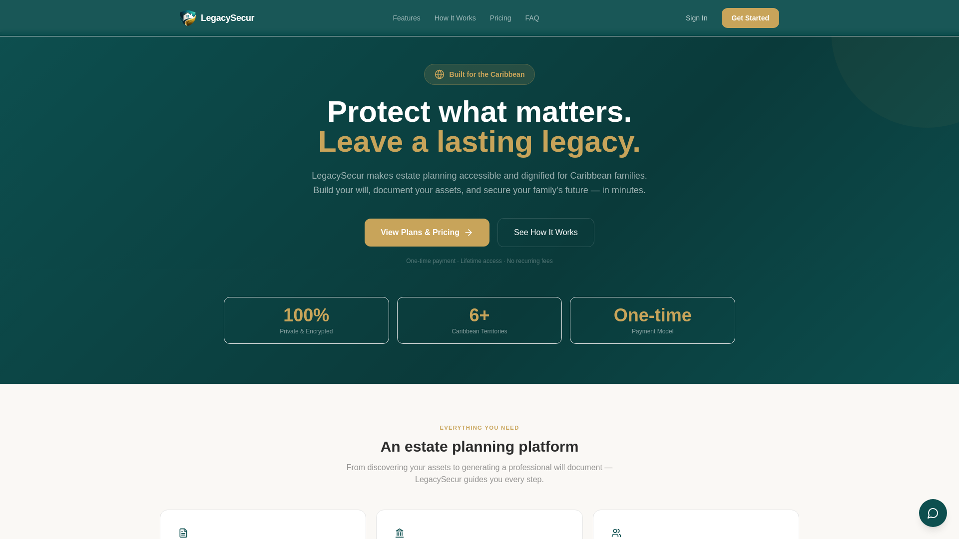 website screenshot of https://legacysecur.com/