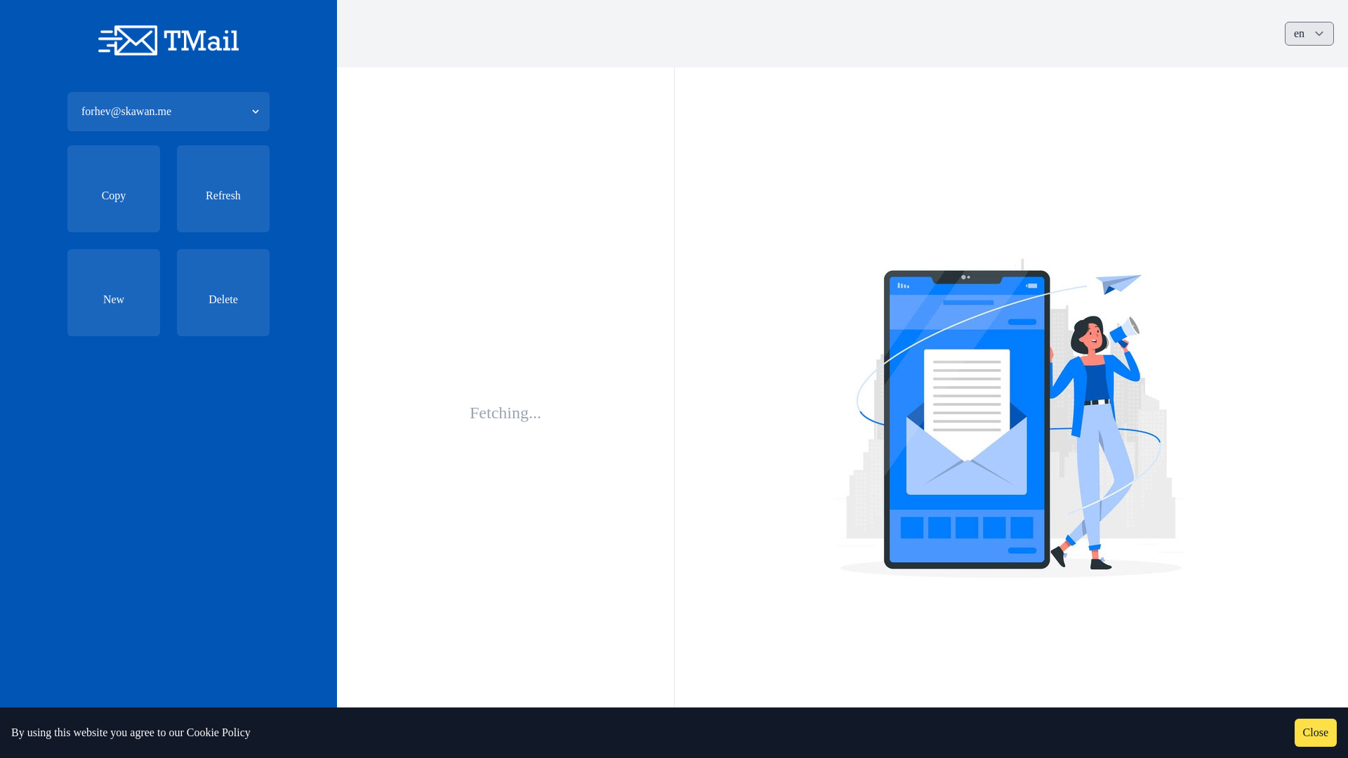 website screenshot of https://skawan.me/