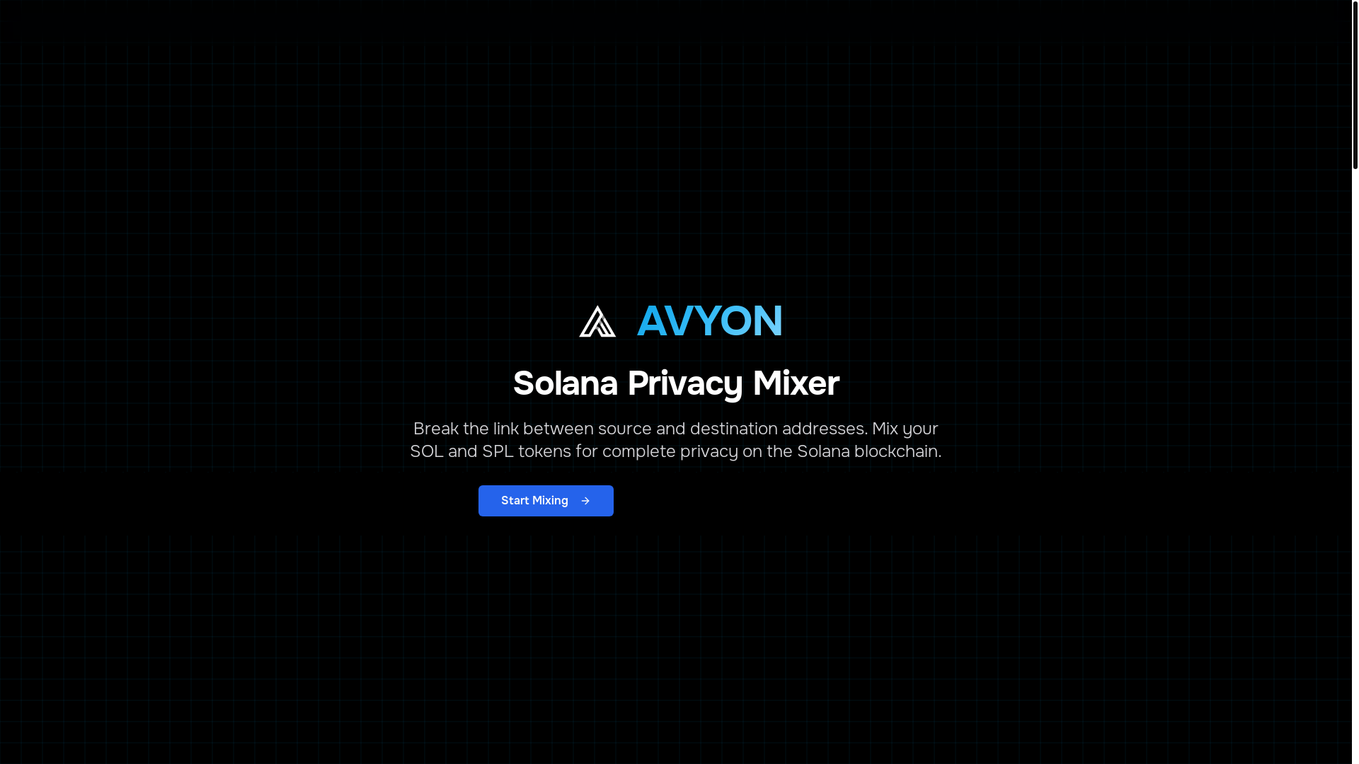 website screenshot of https://avyonmix.space/