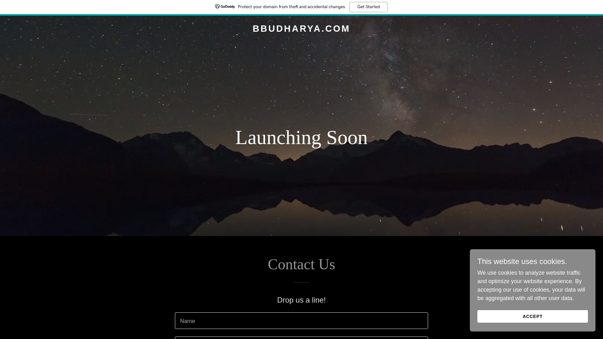website screenshot of https://bbudharya.com/