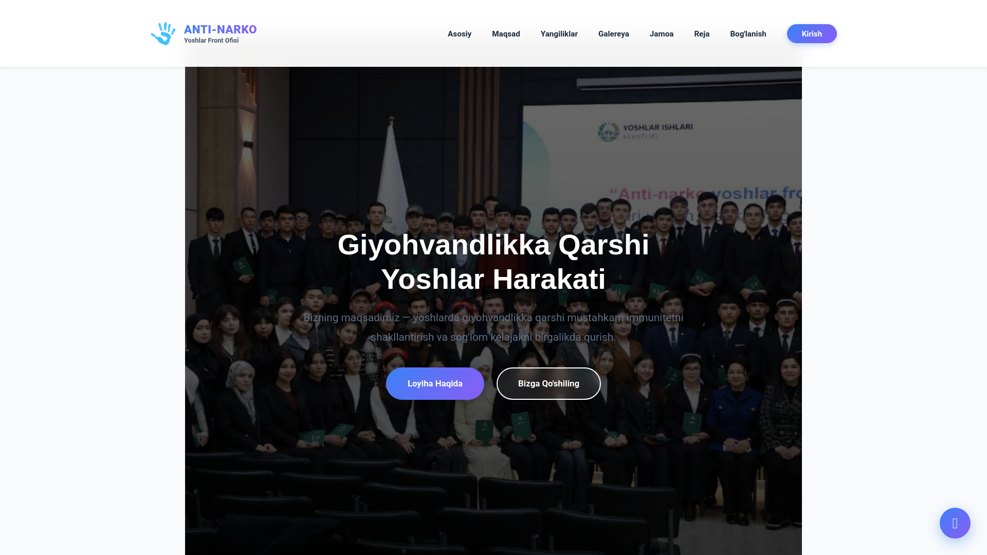 website screenshot of https://front-ofis.uz/