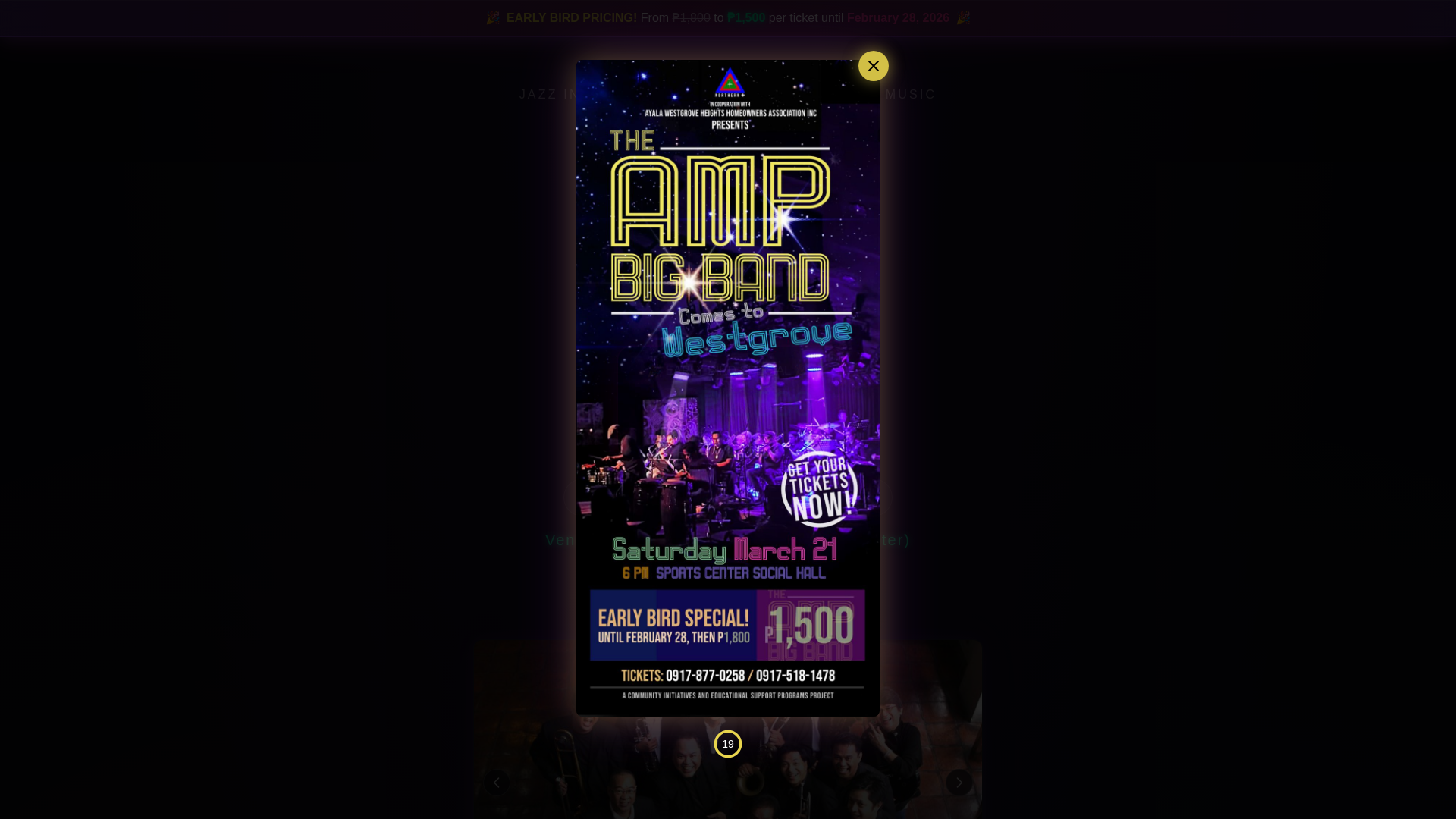 website screenshot of https://tickets.westgrove-amp-event.com/