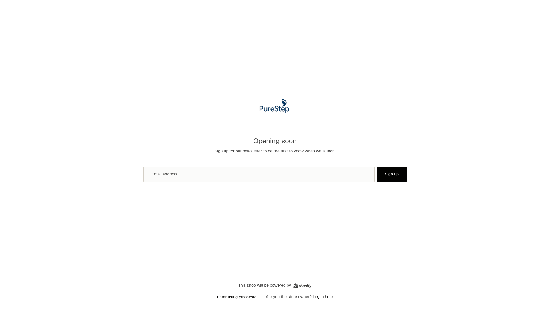 website screenshot of https://pure-step.store/