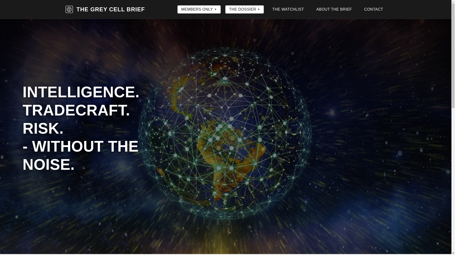 website screenshot of https://thegreycellbrief.com/