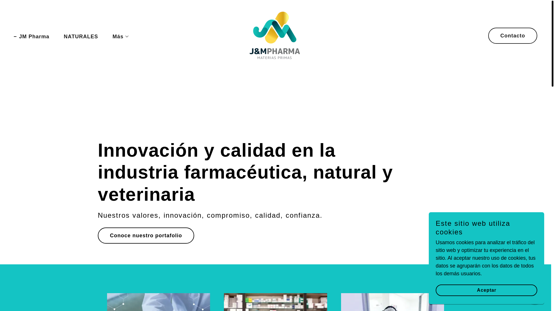 website screenshot of https://jmpharma-mp.com/