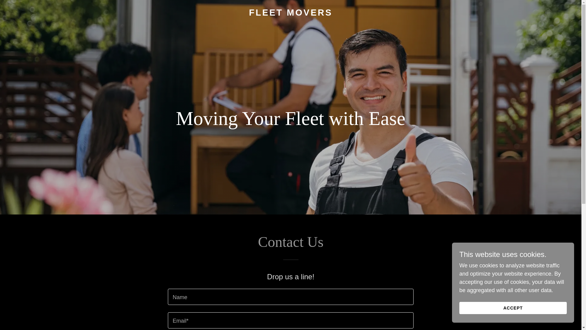 website screenshot of https://fleetmovers.online/