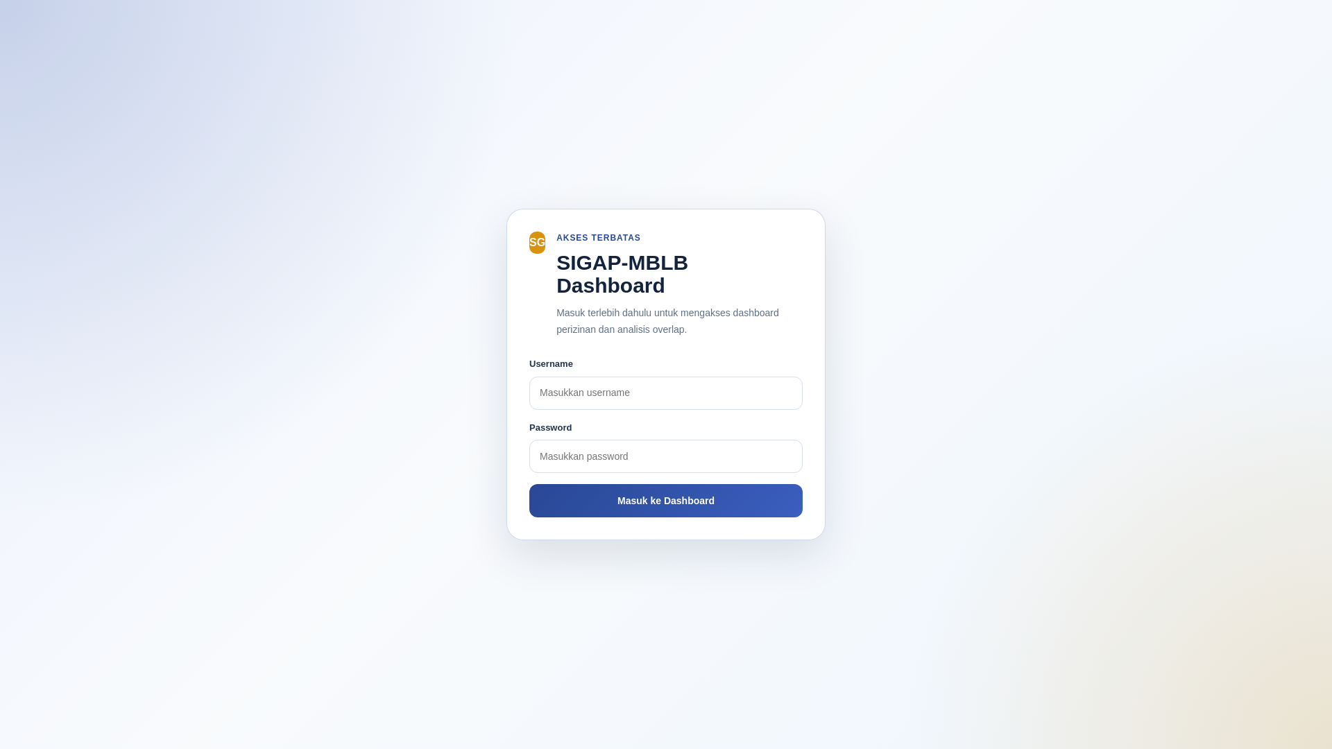 website screenshot of https://sigap-mblb-dashboard.pages.dev/