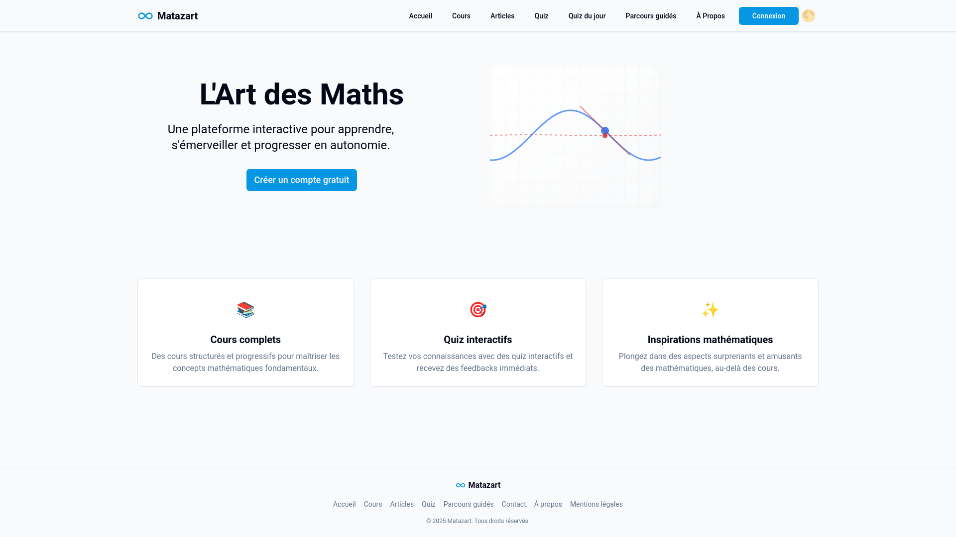 website screenshot of https://matazart-astro.pages.dev/