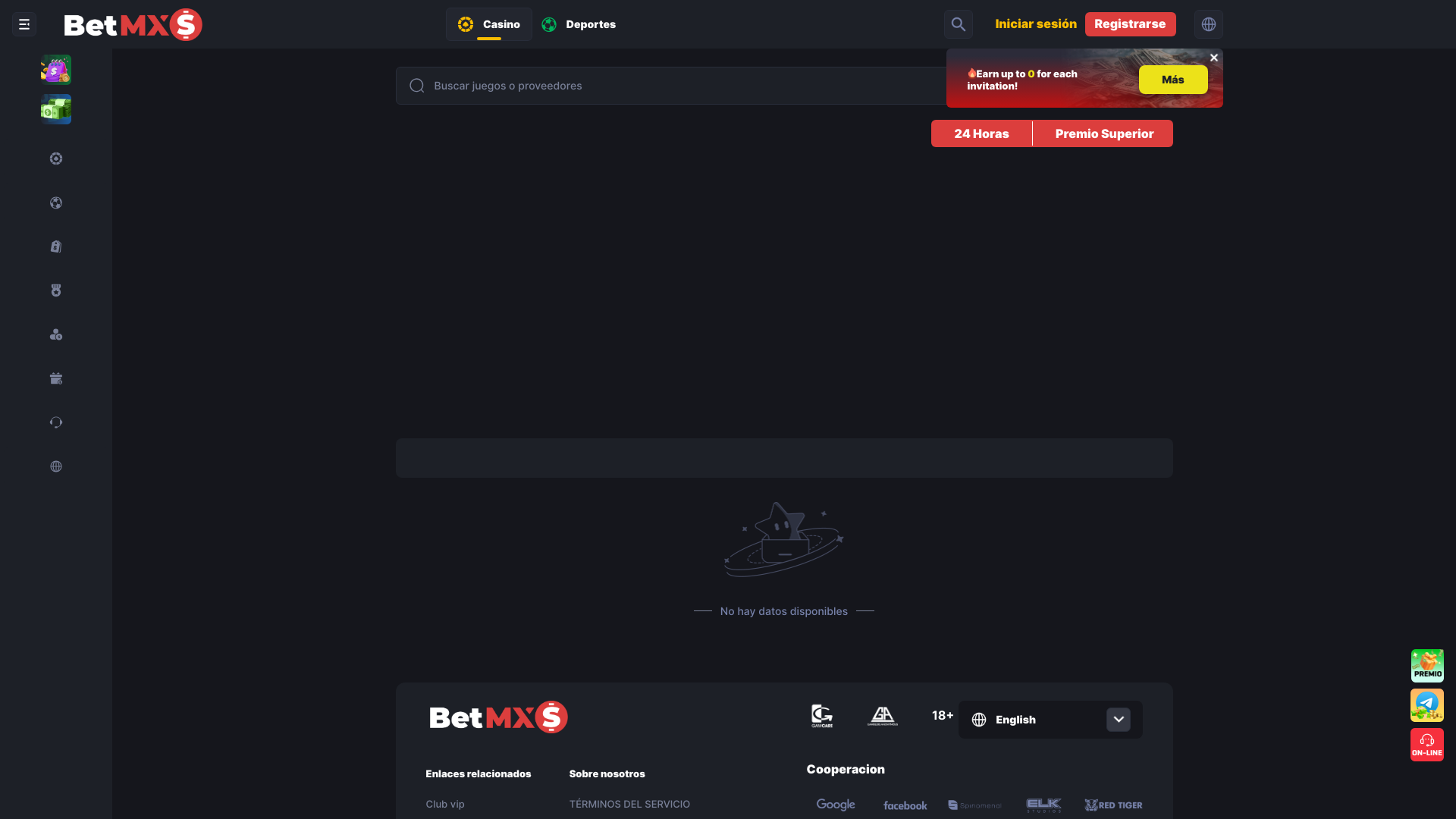 website screenshot of https://mexgana02.com/