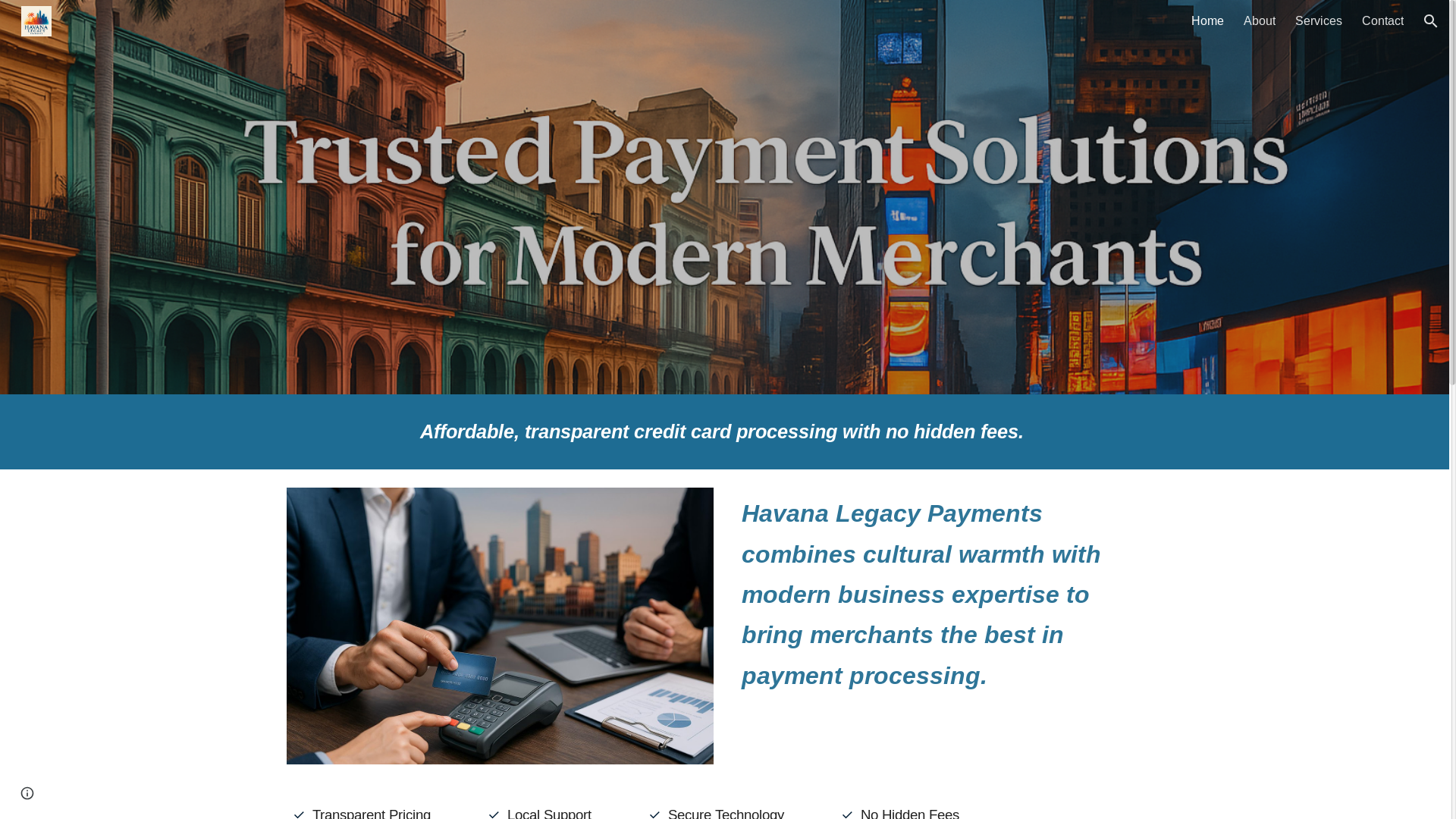 website screenshot of https://havanalegacy.com/