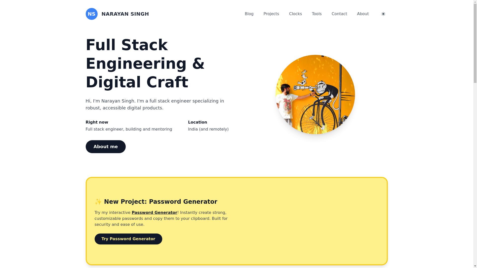 website screenshot of https://narayansingh-in.pages.dev/
