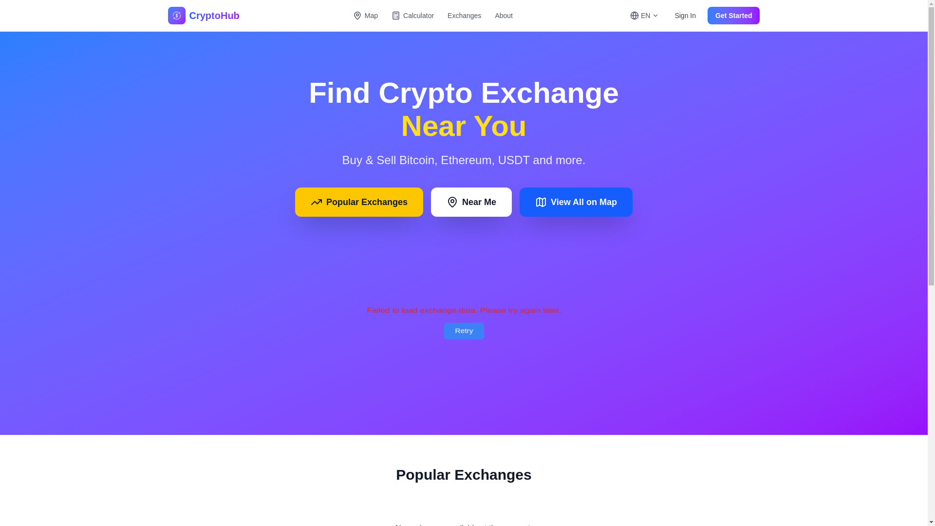 website screenshot of https://blockchange.ge/