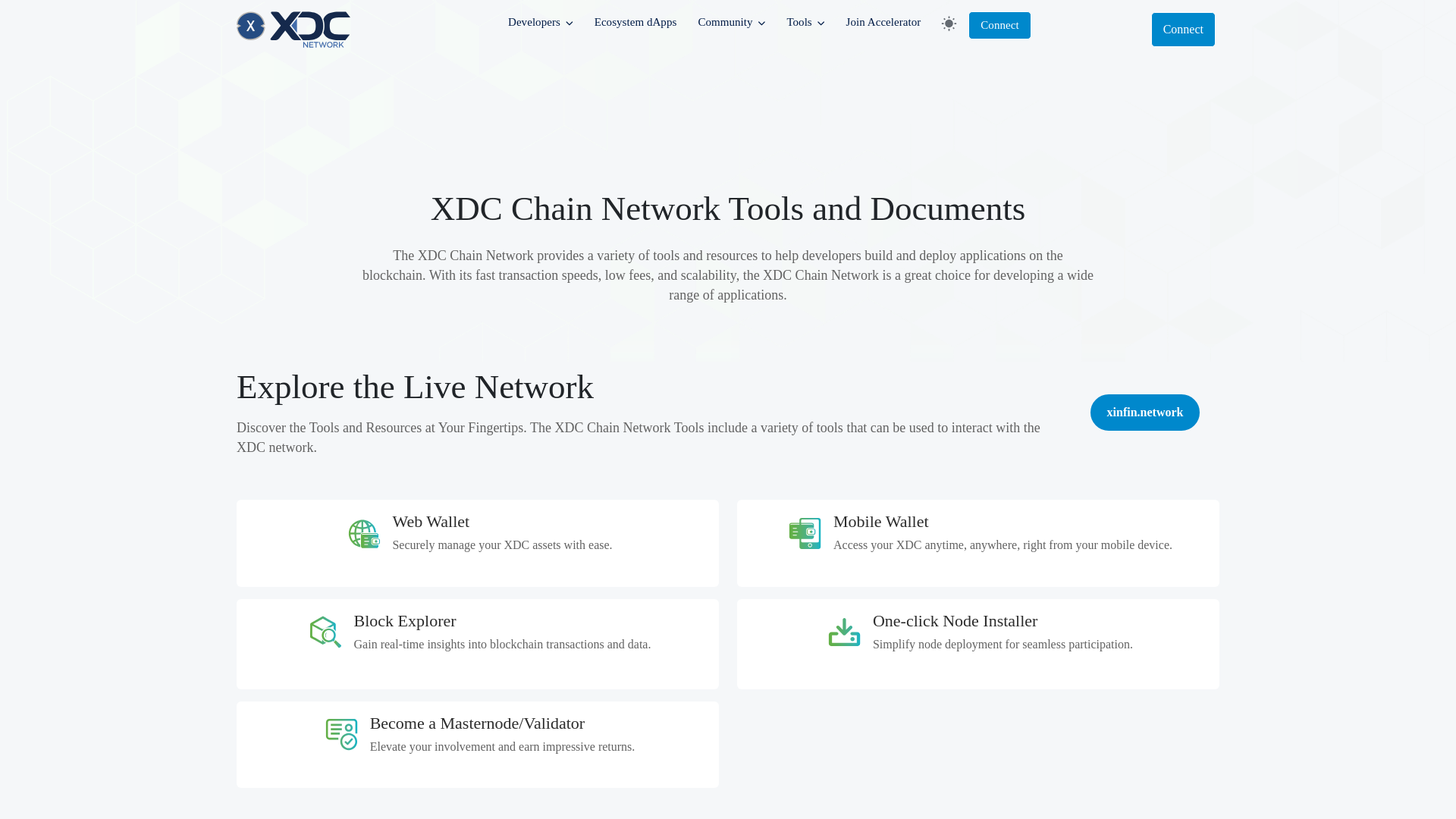 website screenshot of https://xdcserver-portal.online/