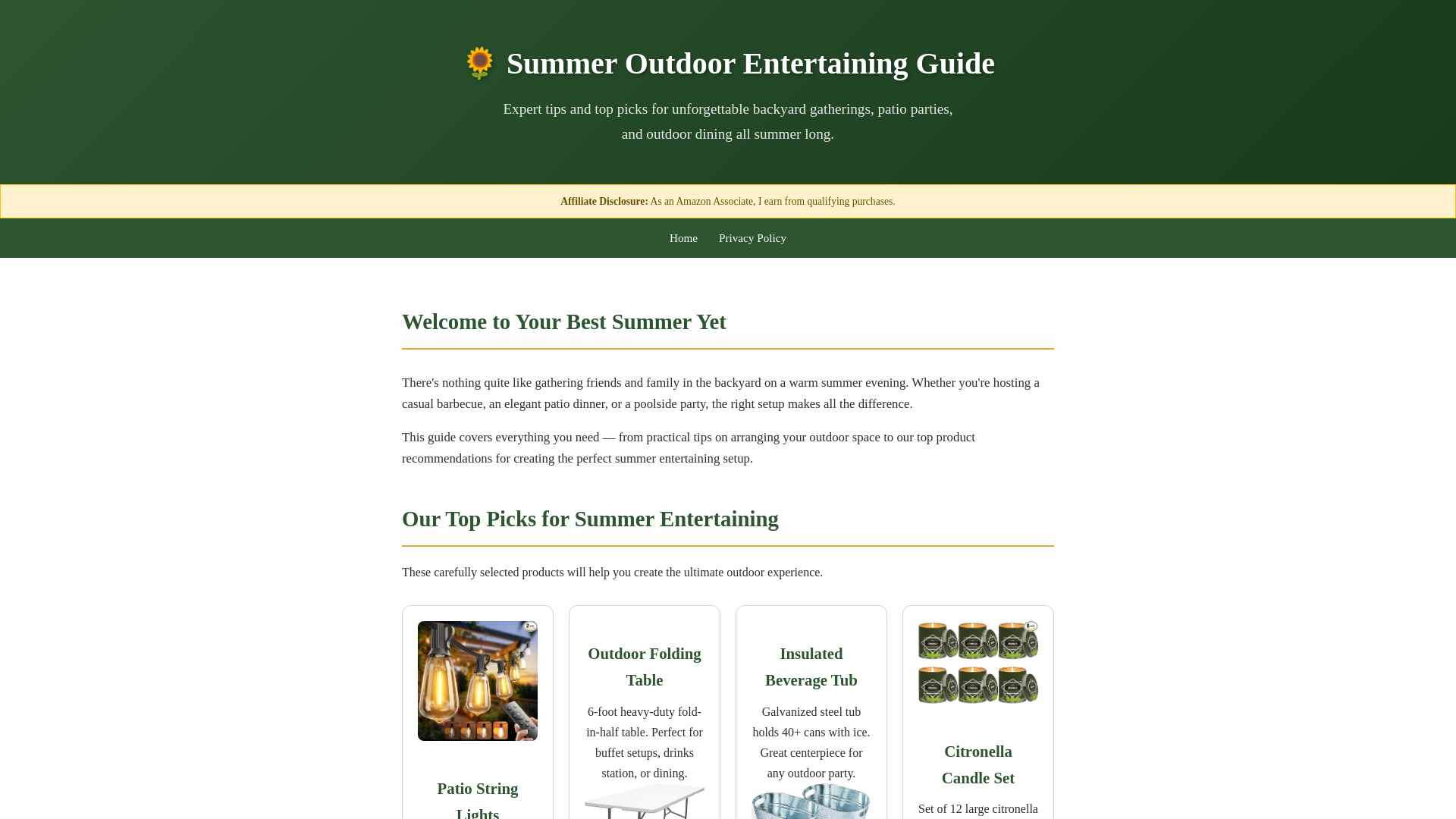 website screenshot of https://summer-outdoor-entertaining.pages.dev/
