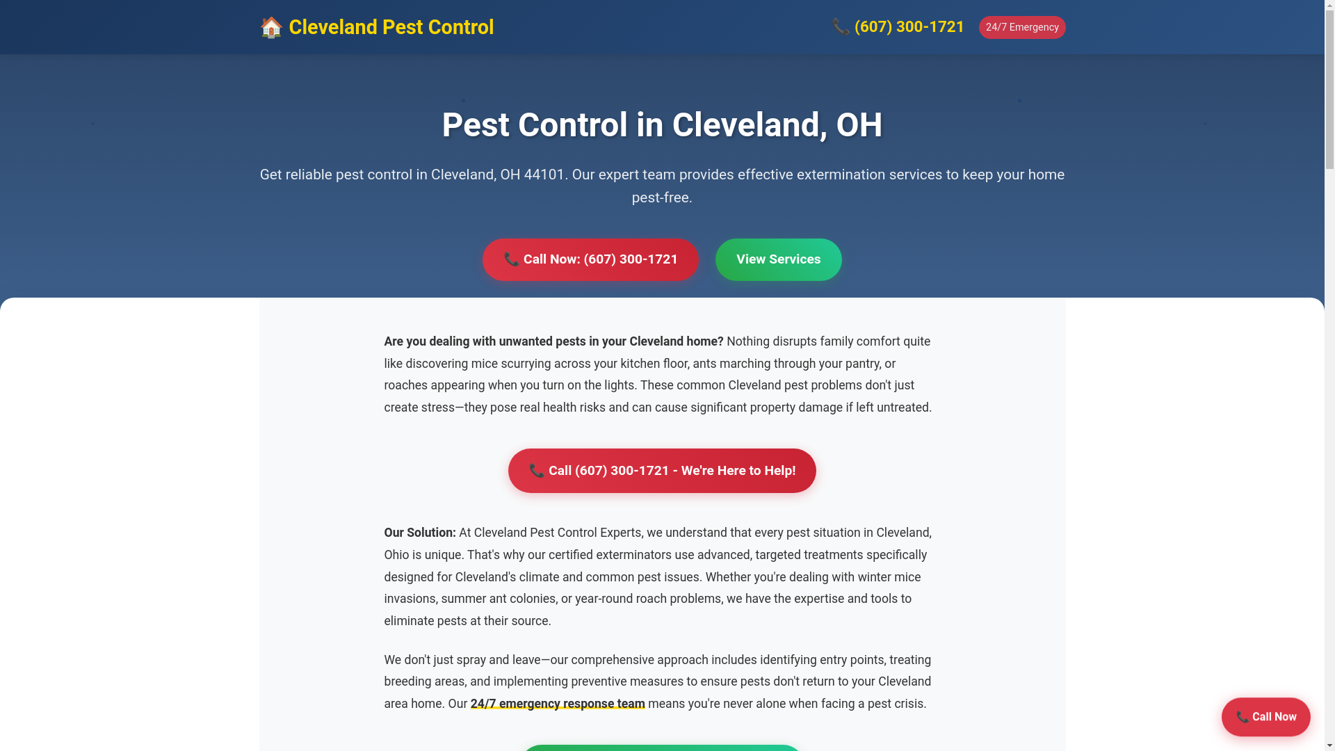 website screenshot of https://pest-control-cleveland-oh.pages.dev/