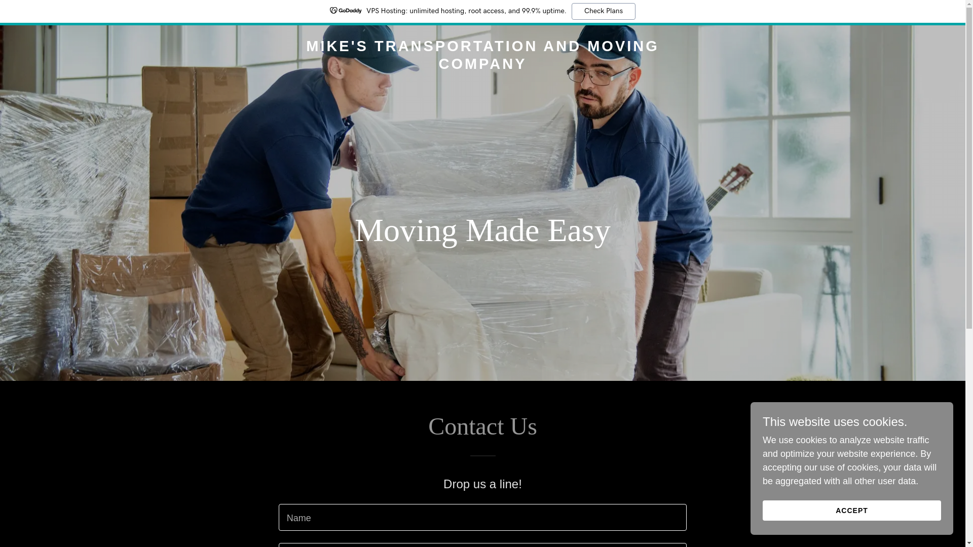 website screenshot of https://mikestransportationandmovingcompany.com/
