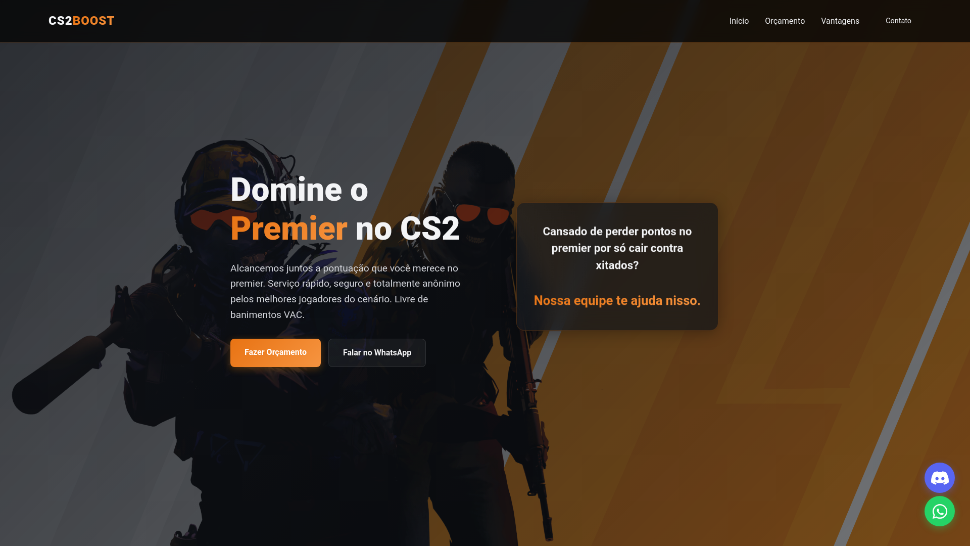 website screenshot of https://cs2boost.fun/
