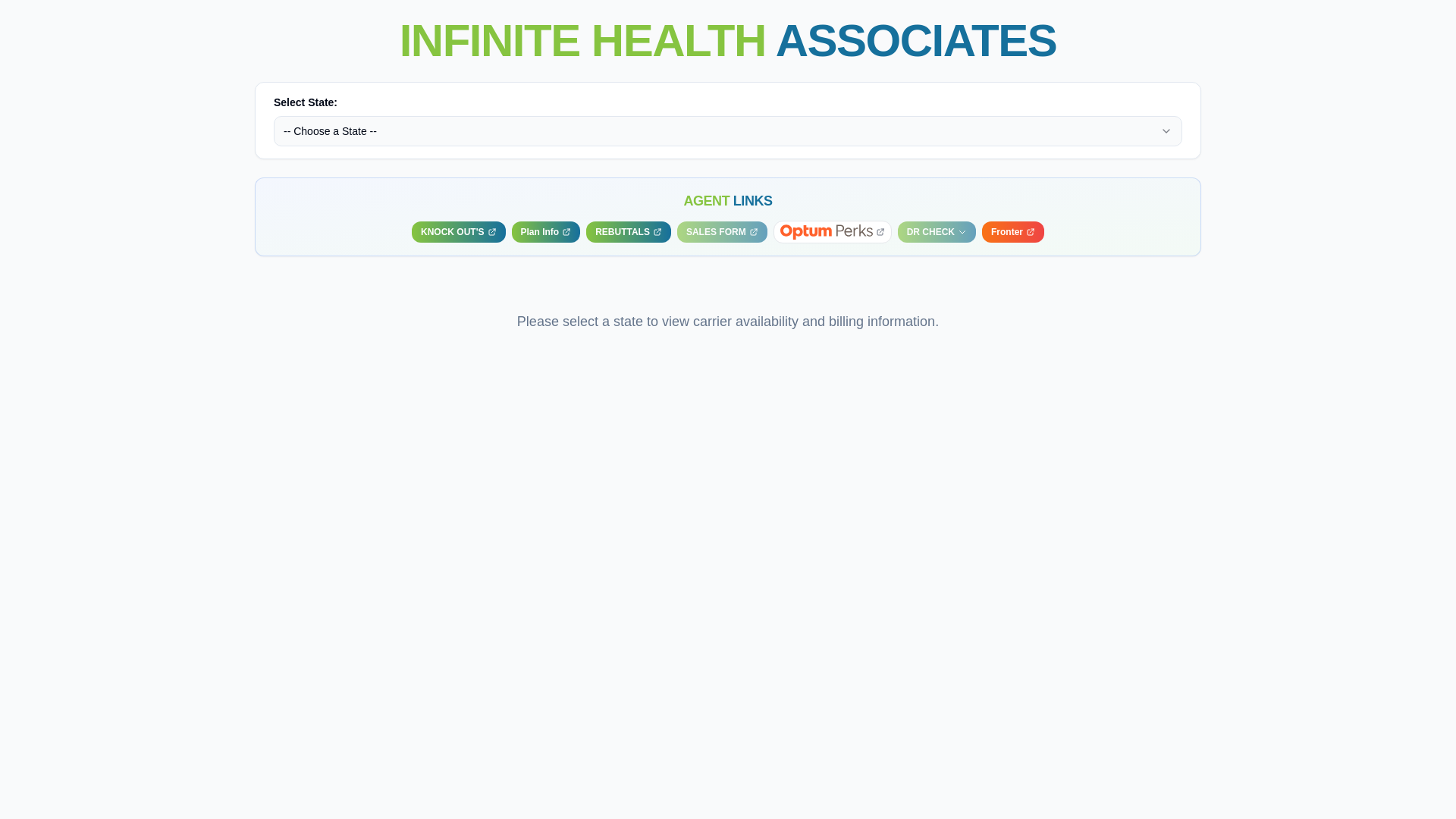 website screenshot of https://ihaagents.org/