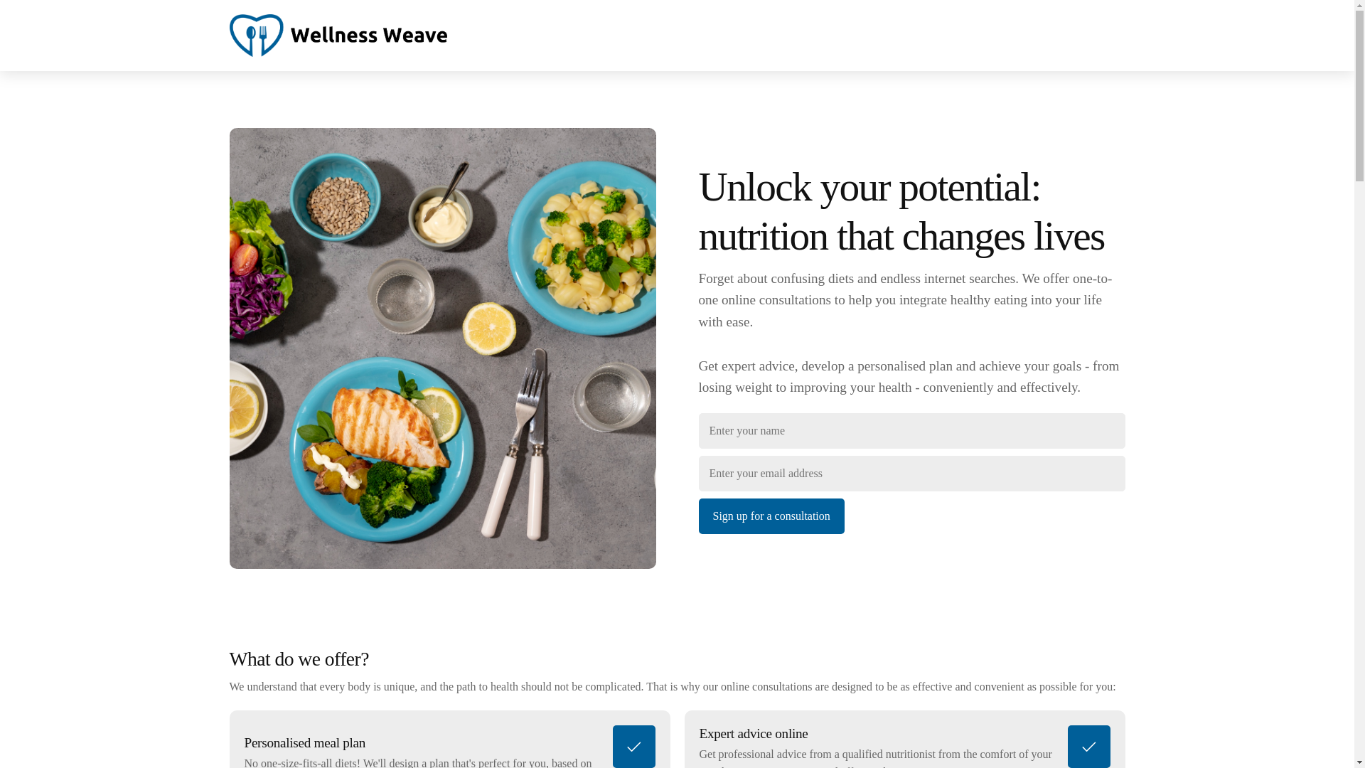 website screenshot of https://wellnessweavehub.info/