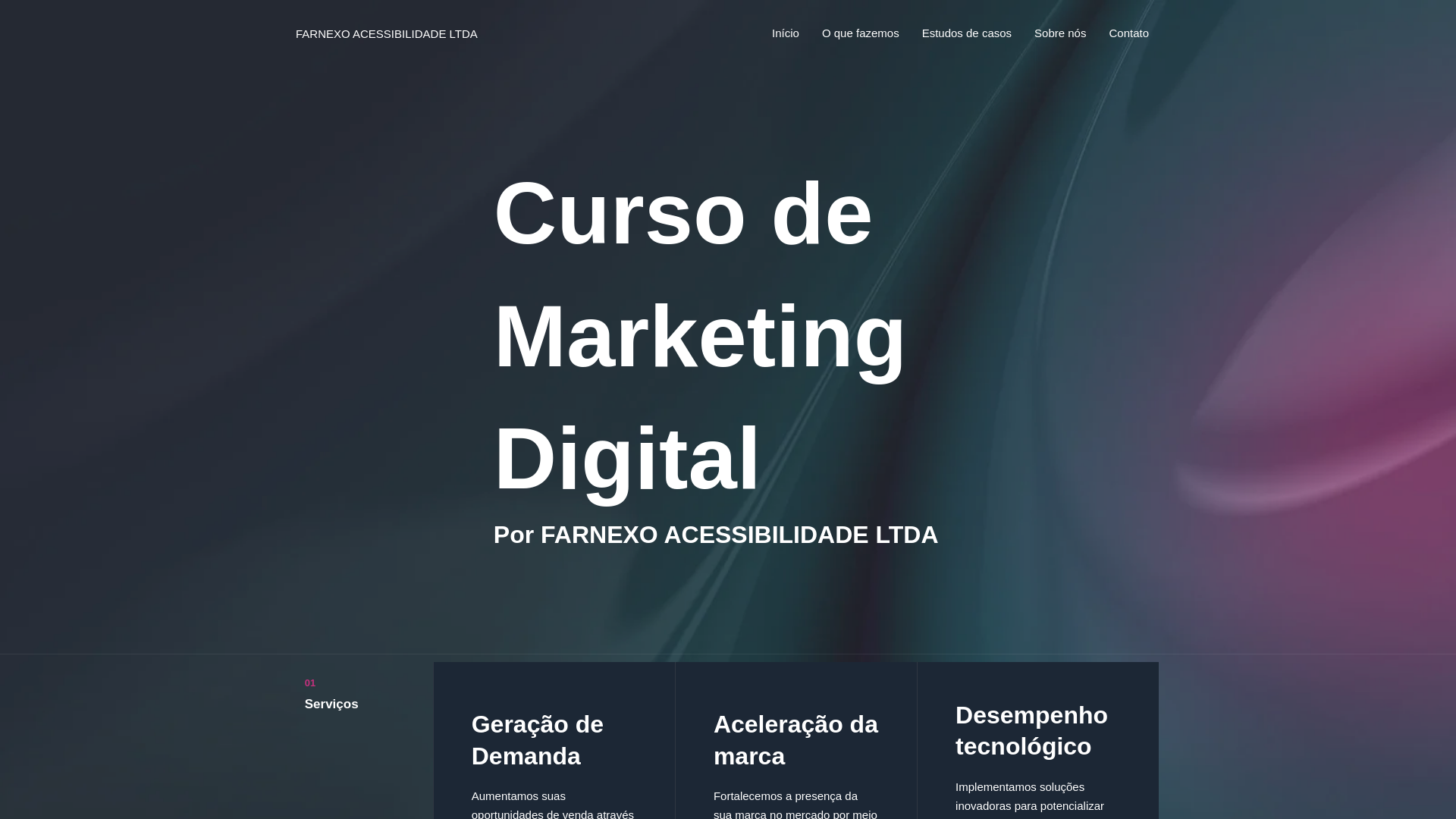 website screenshot of https://farnexo-acessibilidade.click