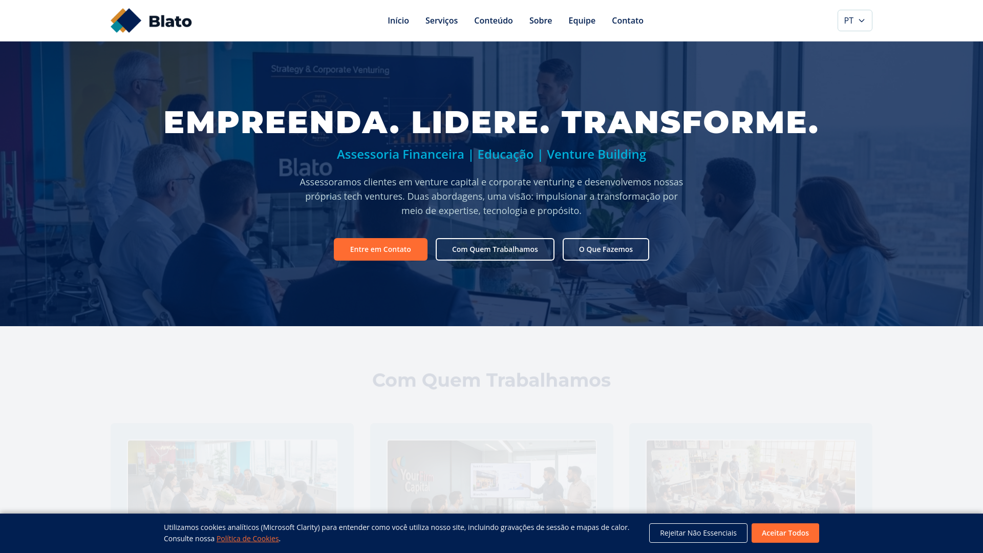 website screenshot of https://blato-website-10.pages.dev/