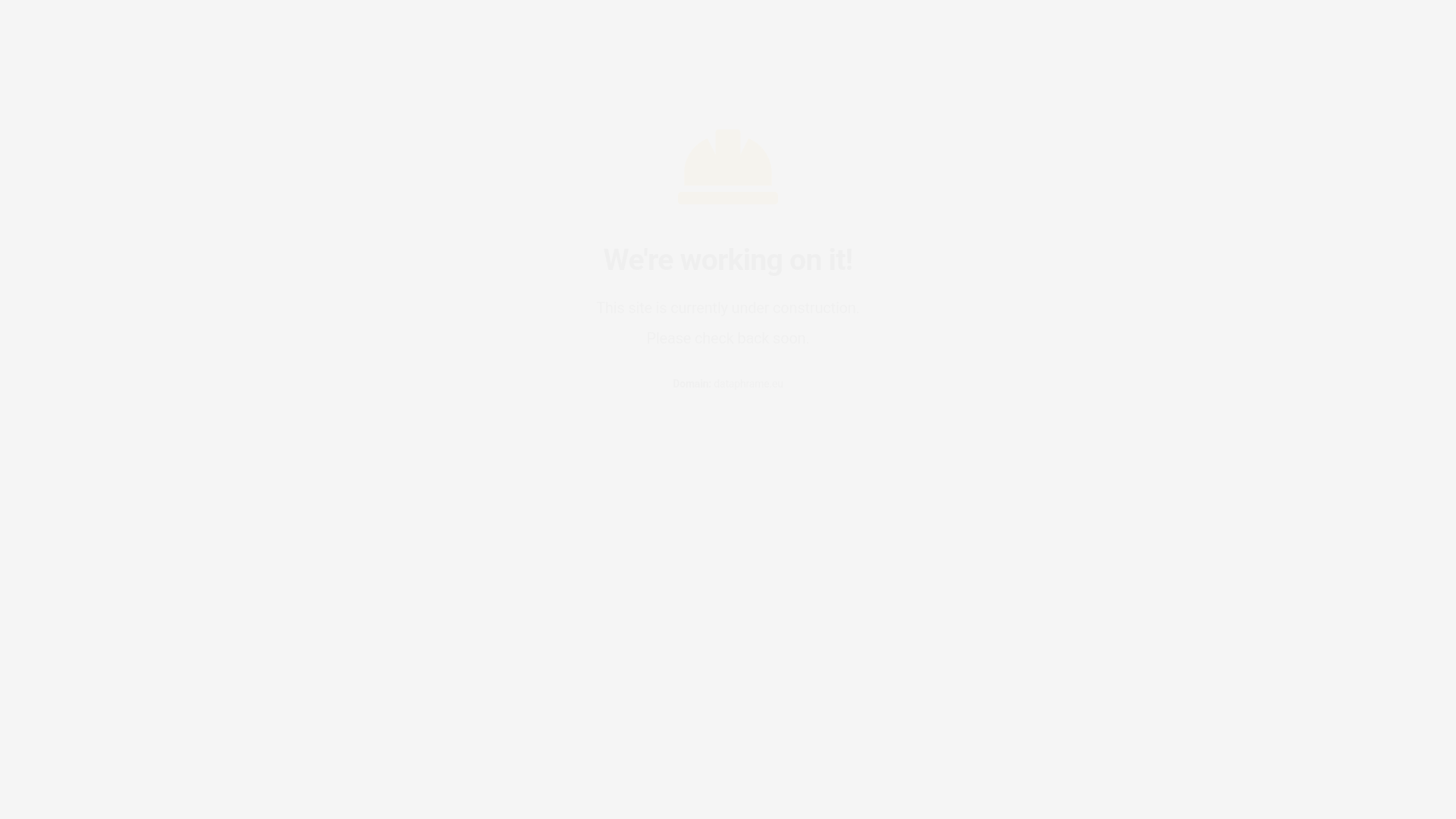 website screenshot of https://dataphrame.eu/
