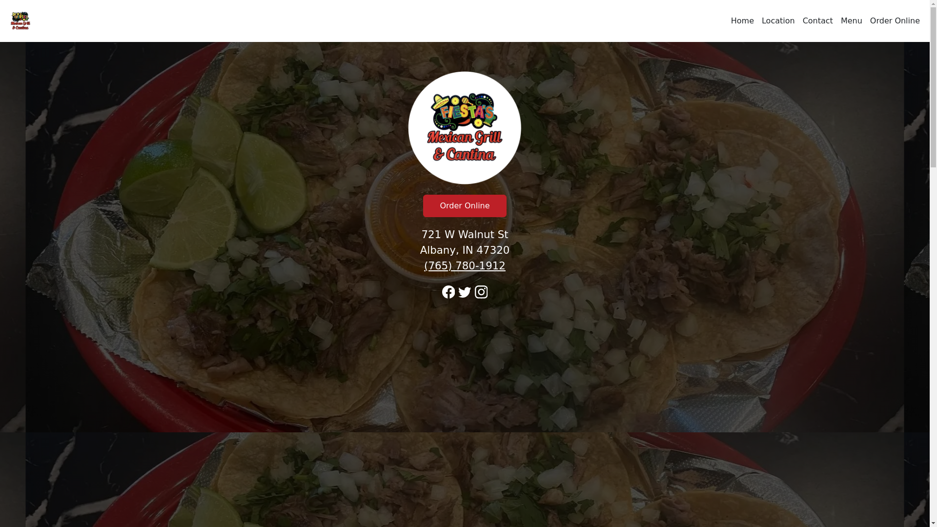 website screenshot of https://fiestasmexicangrillcantinain.com/