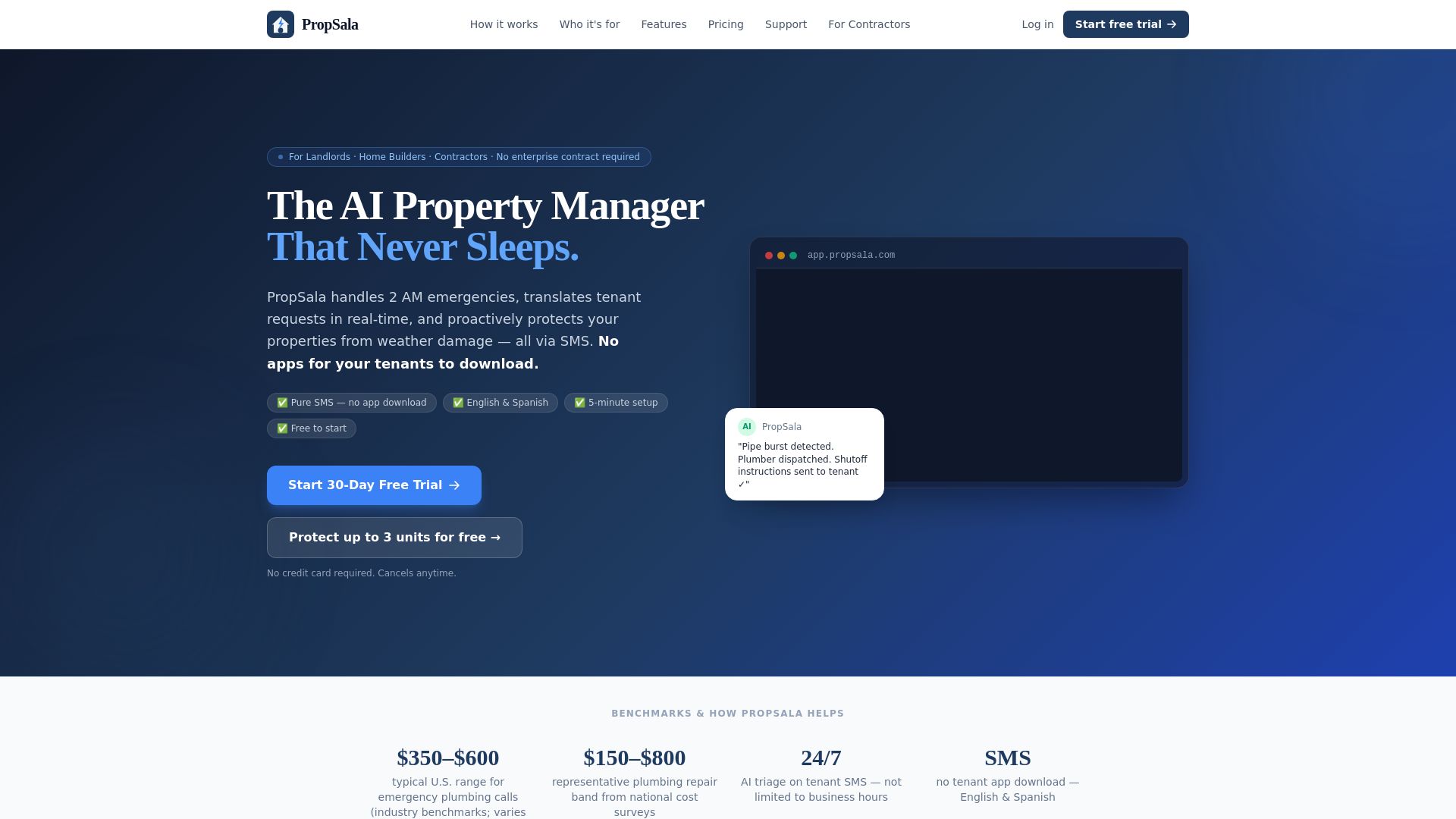 website screenshot of https://propsala.com/