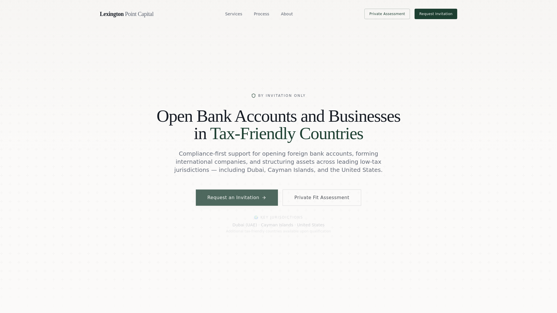 website screenshot of https://lexingtonpointcapital.com/