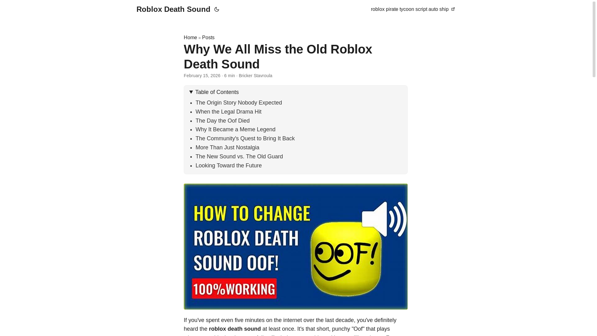 website screenshot of https://roblox-death-sound.pages.dev/