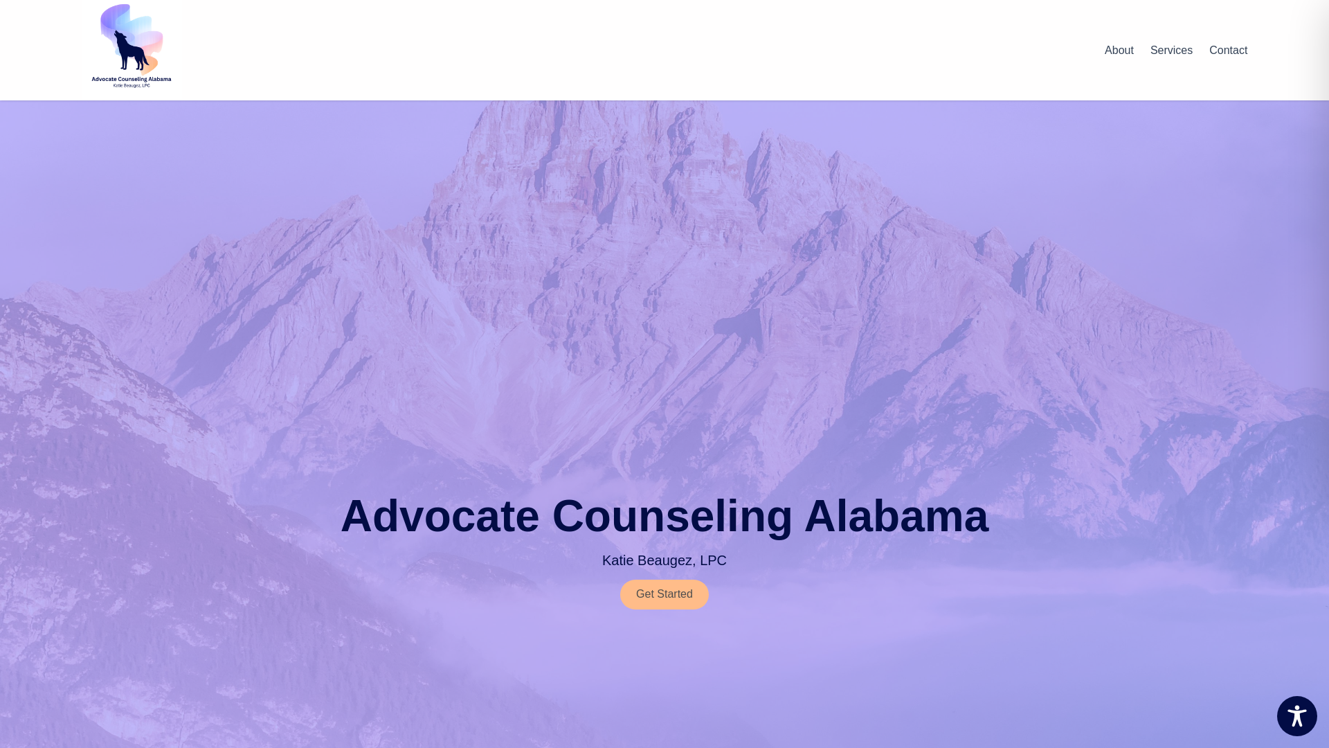 website screenshot of https://advocatecounselingalabama.com