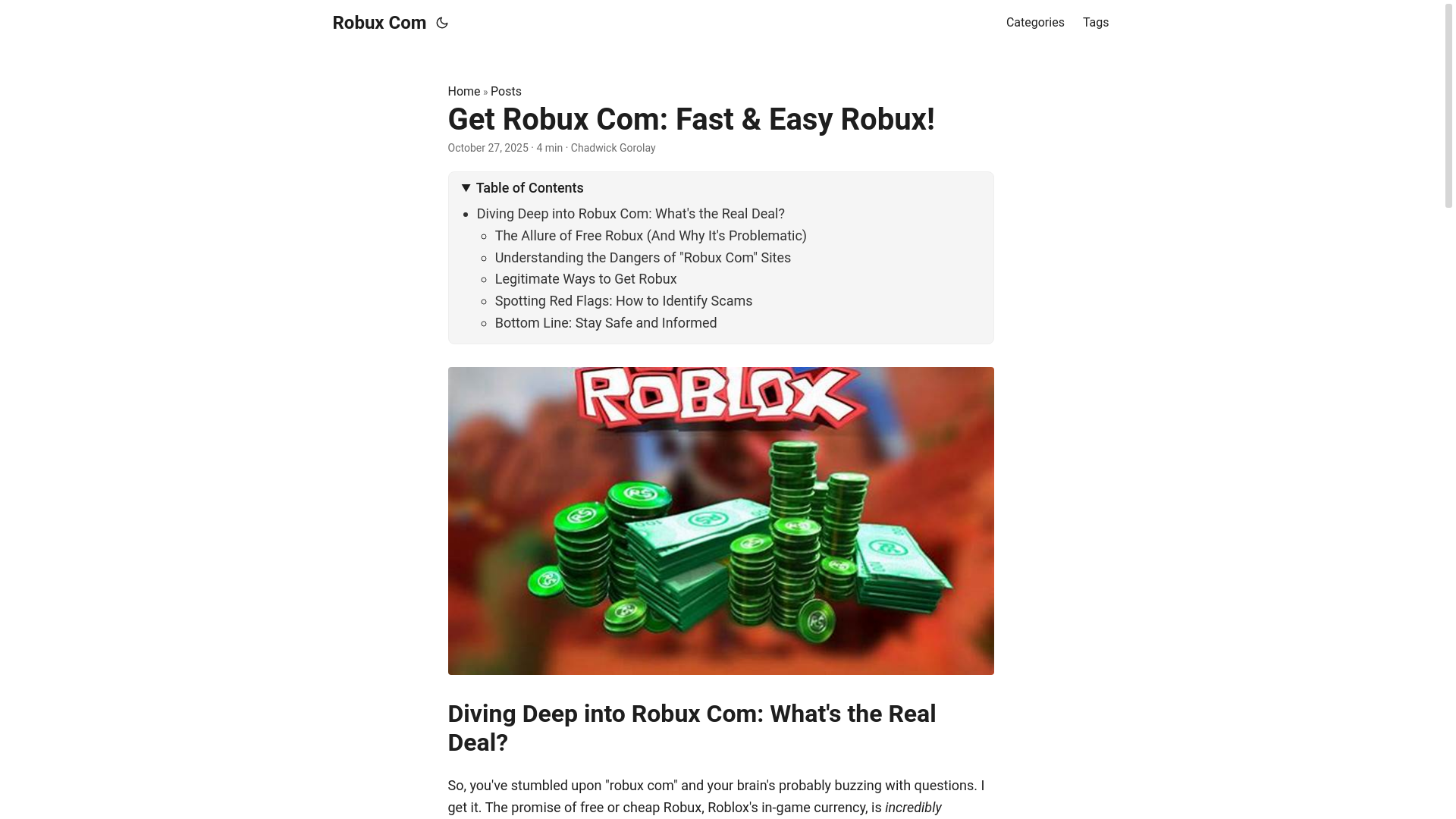 website screenshot of https://robux-com.pages.dev/
