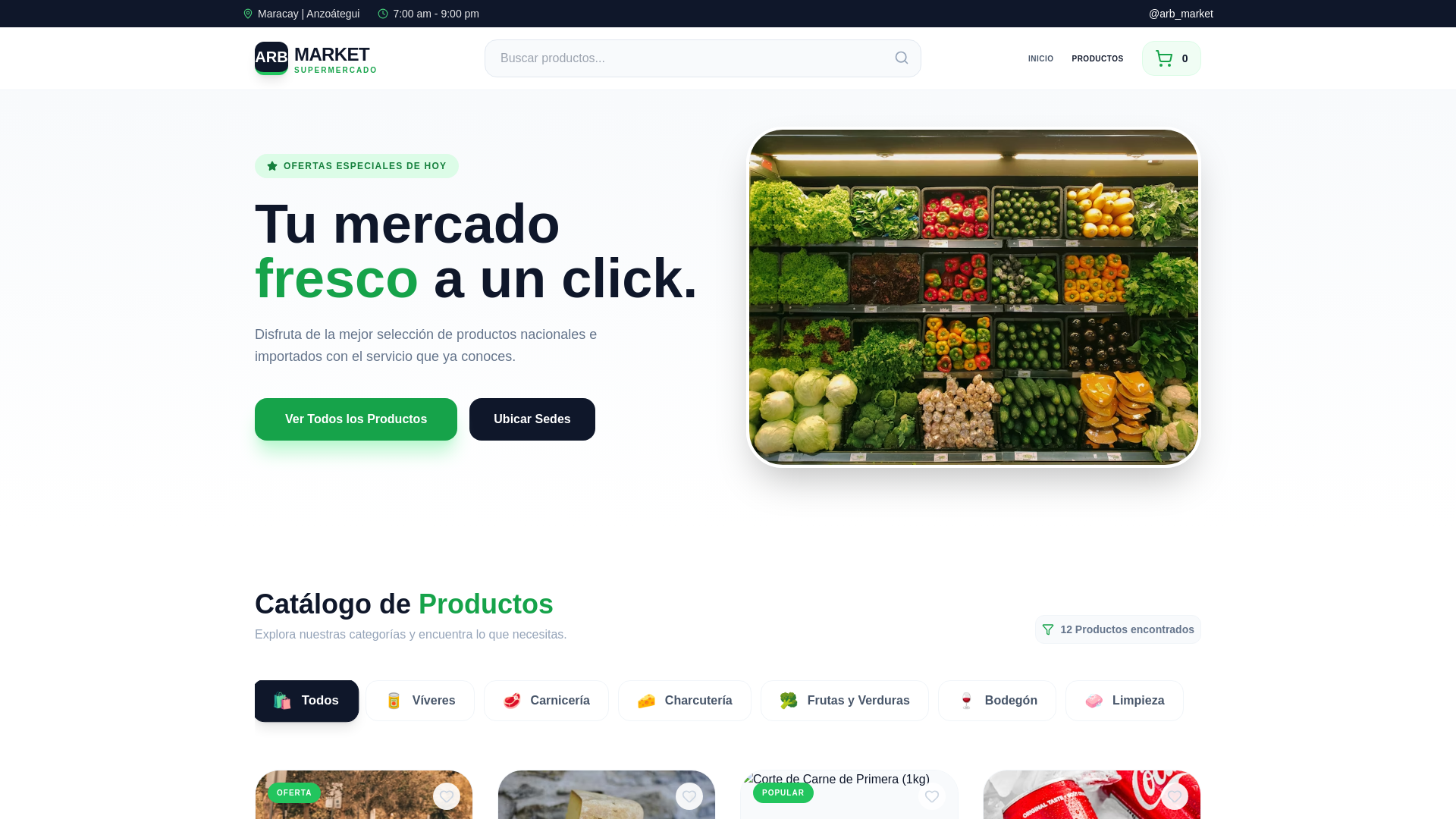 website screenshot of https://arbmarket.pages.dev/